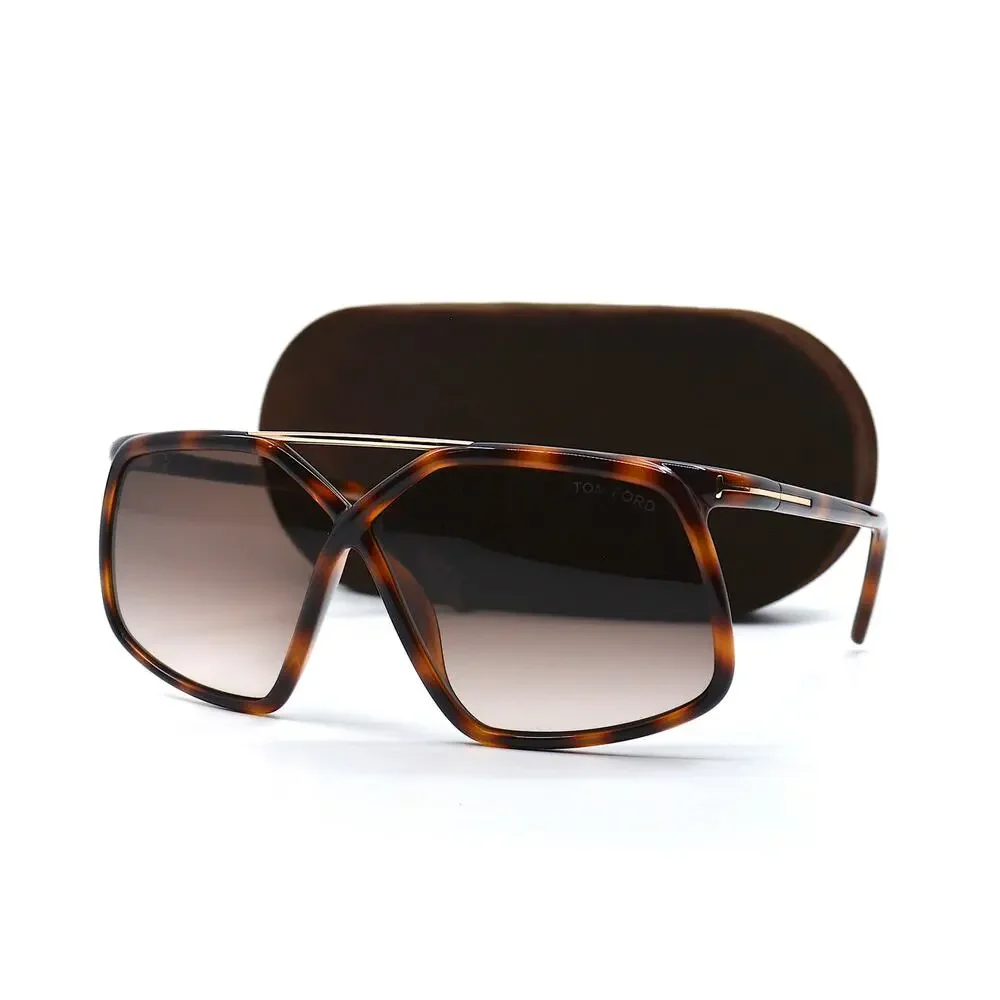 TOM FORD MERYL TF1038/S 52F HAVANA BROWN AUTHENTIC SUNGLASSES - Picture 5 of 15